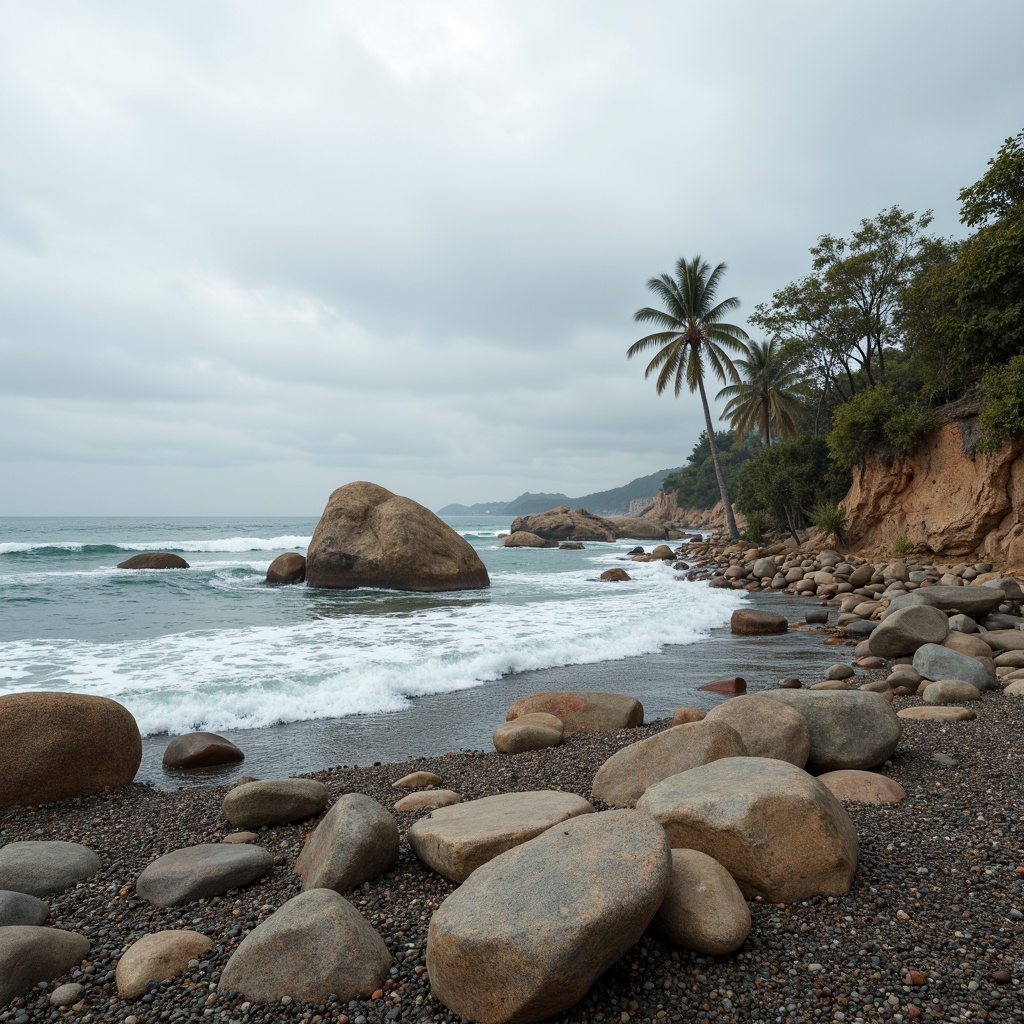 Prompt: Wave-crashing coastline, driftwood sculptures, weathered beach stones, ocean-inspired color palette, sustainable building materials, eco-friendly roofing systems, solar panels, wind turbines, energy-efficient appliances, minimalist interior design, reclaimed wood accents, natural textiles, woven sea grass patterns, organic shapes, soft warm lighting, 1/1 composition, realistic water effects, misty atmospheric perspective.