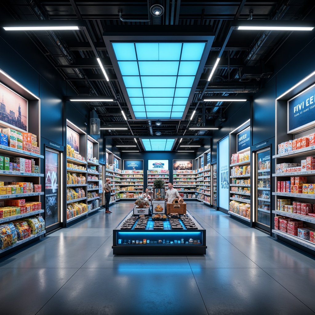 Grocery Store Futurism Style Building Design Ideas