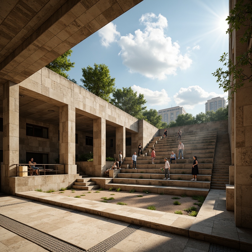 Amphitheater Brutalism Style Architectural Design Ideas