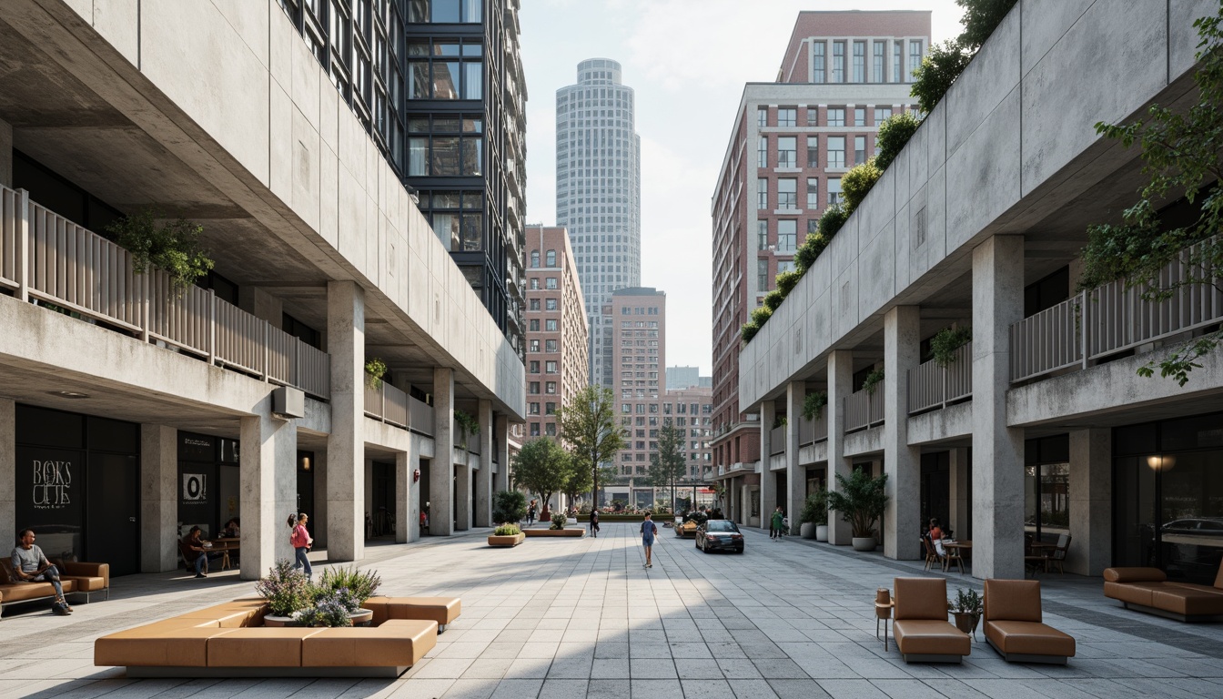 Prompt: Functionalist building, rectangular forms, clean lines, minimal ornamentation, industrial materials, steel beams, concrete structures, large windows, open floor plans, functional furniture, geometric shapes, primary color schemes, bold typography, urban cityscape, morning light, high contrast, 1/1 composition, symmetrical framing, monochromatic color palette, atmospheric perspective.