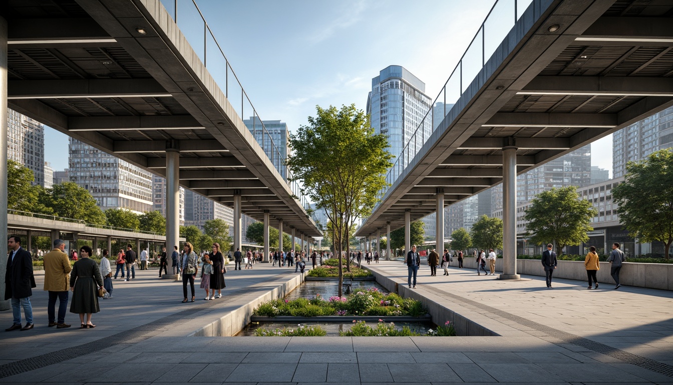 Prompt: Urban metro station, modern architecture, sleek lines, stainless steel columns, glass roofs, natural stone flooring, LED lighting systems, minimalist design, eco-friendly materials, sustainable energy solutions, solar panels, green walls, living walls, urban jungle, busy streets, rush hour atmosphere, shallow depth of field, 3/4 composition, panoramic view, realistic textures, ambient occlusion.