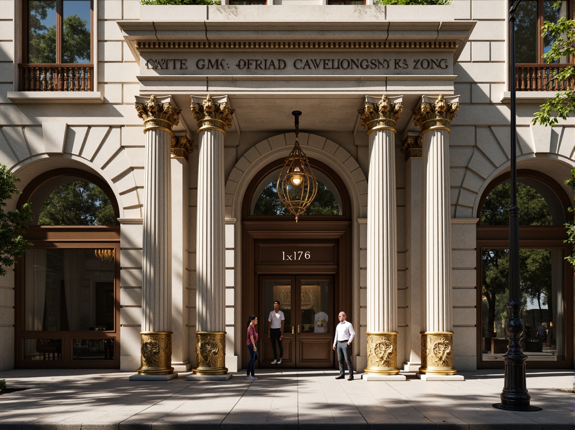 Prompt: Grandiose charging station, neoclassical facade, ornate columns, intricate carvings, symmetrical architecture, grand entrance, lavish decorations, metallic accents, marble cladding, limestone walls, classical proportions, ornamental details, subtle lighting, warm color palette, 3/4 composition, shallow depth of field, realistic textures, ambient occlusion.