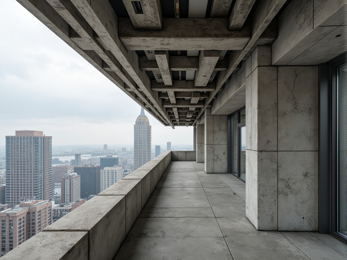 Prompt: \Raw concrete texture, fiber-cement composite material, industrial architecture, brutalist design, exposed ductwork, metal beams, urban landscape, cityscape, modern skyscraper, high-rise building, metropolitan area, cloudy overcast day, soft diffused lighting, 1/1 composition, realistic render, detailed textures, ambient occlusion.\