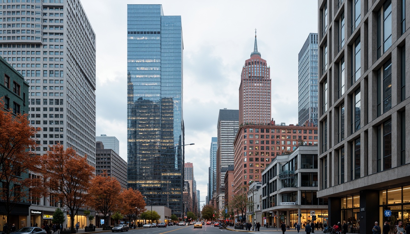 Prompt: Vibrant cityscape, sleek skyscrapers, modern architecture, bold primary colors, contrasting secondary hues, natural stone textures, metallic accents, glass facades, urban landscapes, cloudy skies, soft warm lighting, shallow depth of field, 1/1 composition, realistic reflections, ambient occlusion.