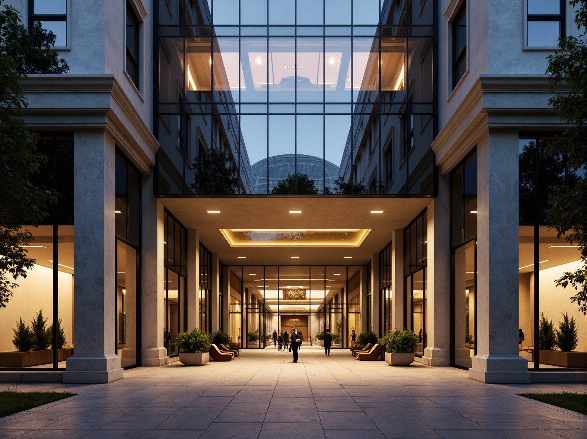 Prompt: Symmetrical building facade, balanced composition, harmonious proportions, central axis, mirrored elements, identical twin towers, grand entrance, majestic columns, ornate details, refined stonework, polished metal accents, luminous glass surfaces, soft natural lighting, subtle shading, atmospheric perspective, 1/1 composition, axial symmetry, bilateral symmetry, radial symmetry, elegant minimalism, sophisticated modernity, serene ambiance.