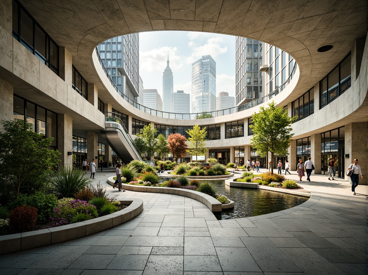 Prompt: Vibrant metro station interior, flowing curves, natural stone flooring, green walls, urban landscape integration, seamless transitions, modern architecture, large windows, glass ceilings, abundant natural light, soft warm lighting, shallow depth of field, 3/4 composition, panoramic view, realistic textures, ambient occlusion, bustling city atmosphere, busy pedestrian traffic, diverse plant species, water features, public art installations, comfortable seating areas, sleek metal railings, futuristic escalators, efficient navigation systems.