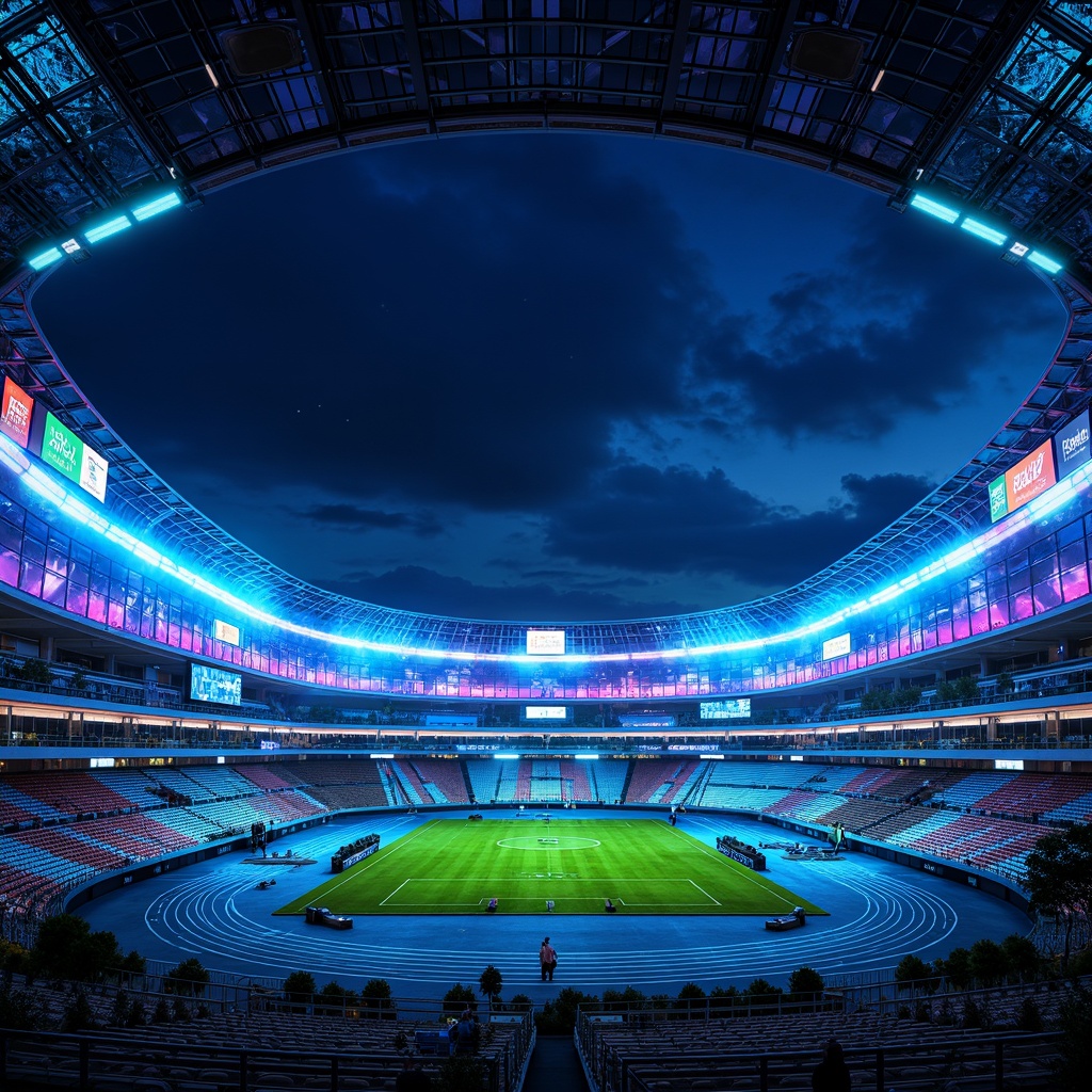 Futurism Style Football Stadium Architecture Design Ideas