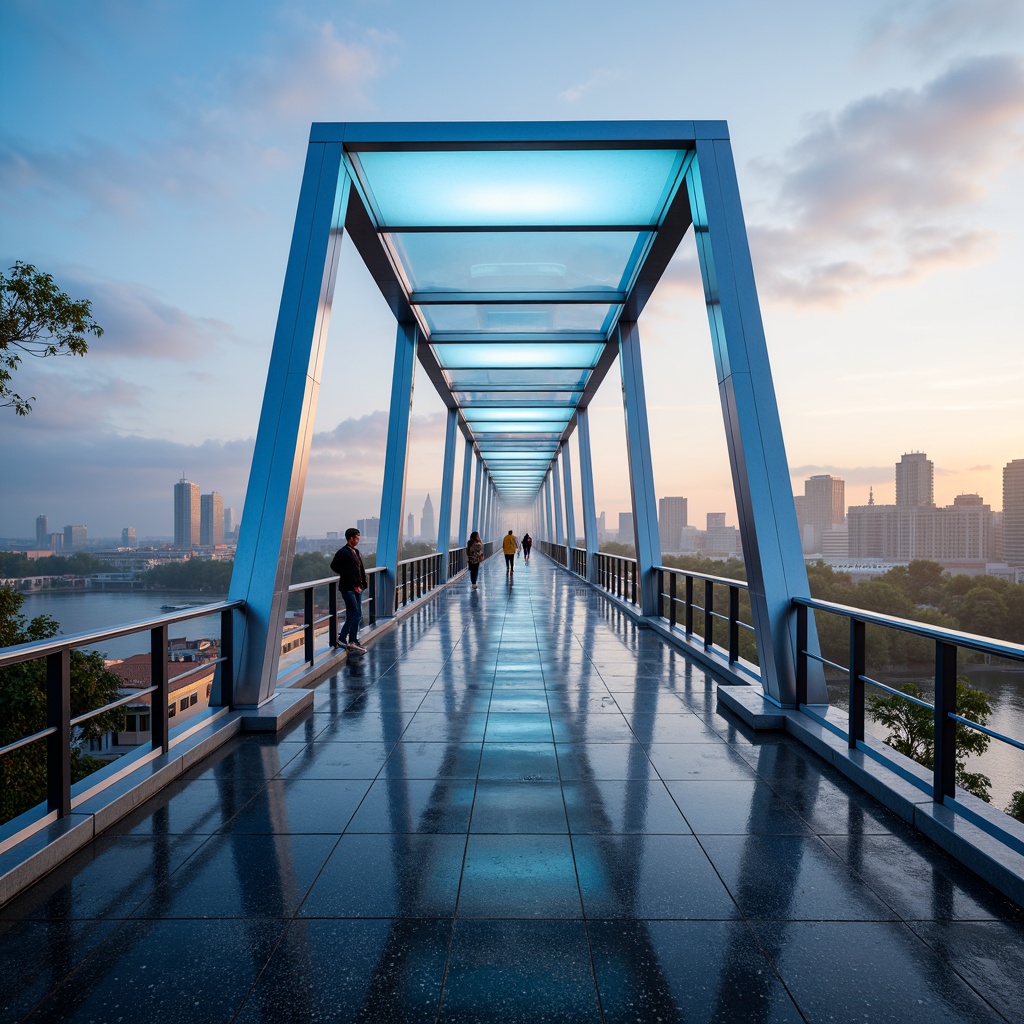 High-tech Style Pedestrian Bridge Architecture Design Ideas