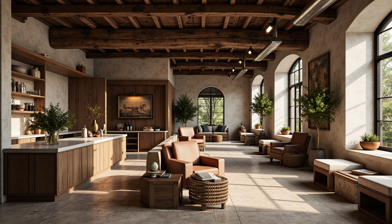 Prompt: Rustic wooden accents, smooth marble countertops, rough-hewn stone walls, velvety soft upholstery, metallic industrial pipes, distressed vintage furniture, luxurious silk fabrics, natural woven baskets, earthy terracotta pots, sleek glass surfaces, matte black metal frames, warm golden lighting, shallow depth of field, 1/1 composition, realistic textures, ambient occlusion.