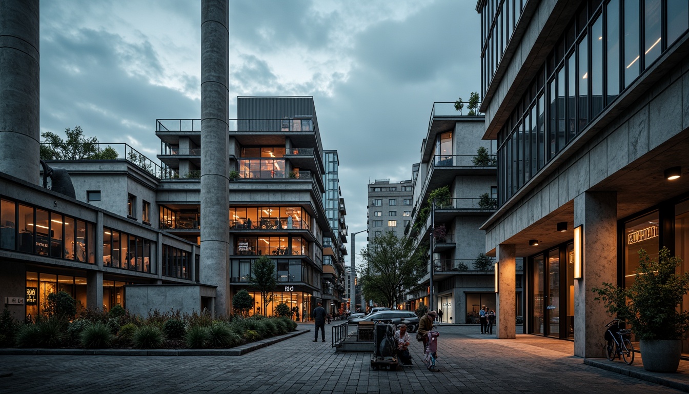 Prompt: Industrial energy plant, metallic surfaces, rusty steel beams, concrete foundations, exposed pipes, functional machinery, control rooms, warning signs, neon lights, reflective glass windows, brutalist architecture, angular lines, urban landscape, cloudy sky, dramatic lighting, high contrast, 1/1 composition, realistic textures, ambient occlusion.