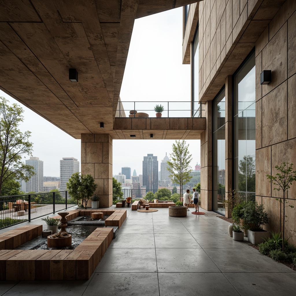 Prompt: Reclaimed wood, recycled metal, low-carbon concrete, eco-friendly insulation, natural light-filled workshop, experimental architecture, futuristic design, angular lines, minimalist aesthetic, industrial chic, urban landscape, cityscape background, overcast sky, soft diffused lighting, shallow depth of field, 1/1 composition, realistic textures, ambient occlusion.