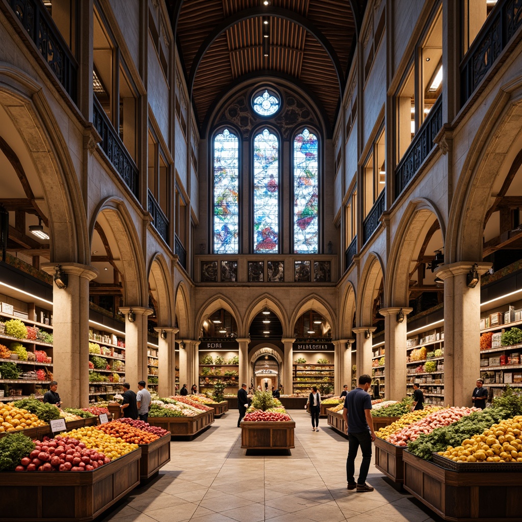 Grocery Store Gothic Style Architecture Design Ideas