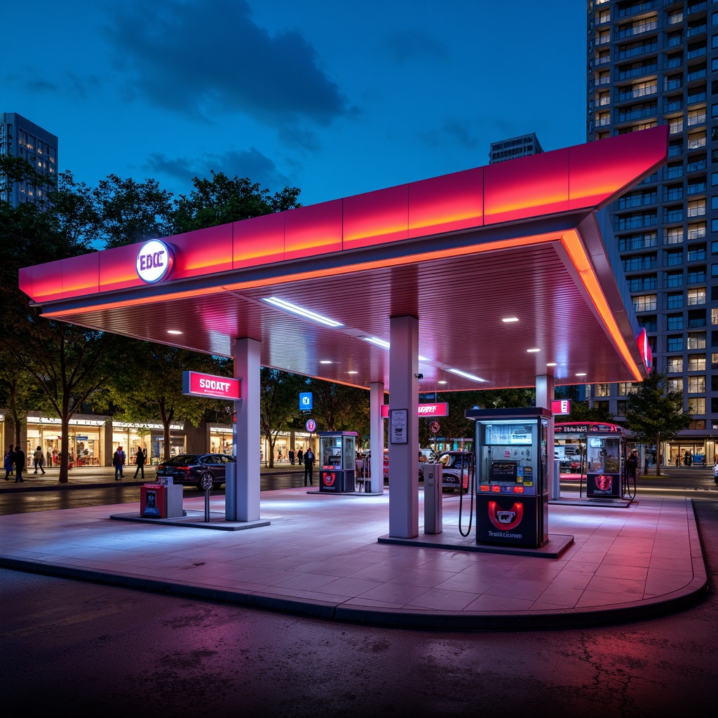 Gas Station Art Deco Style Architecture Design Ideas