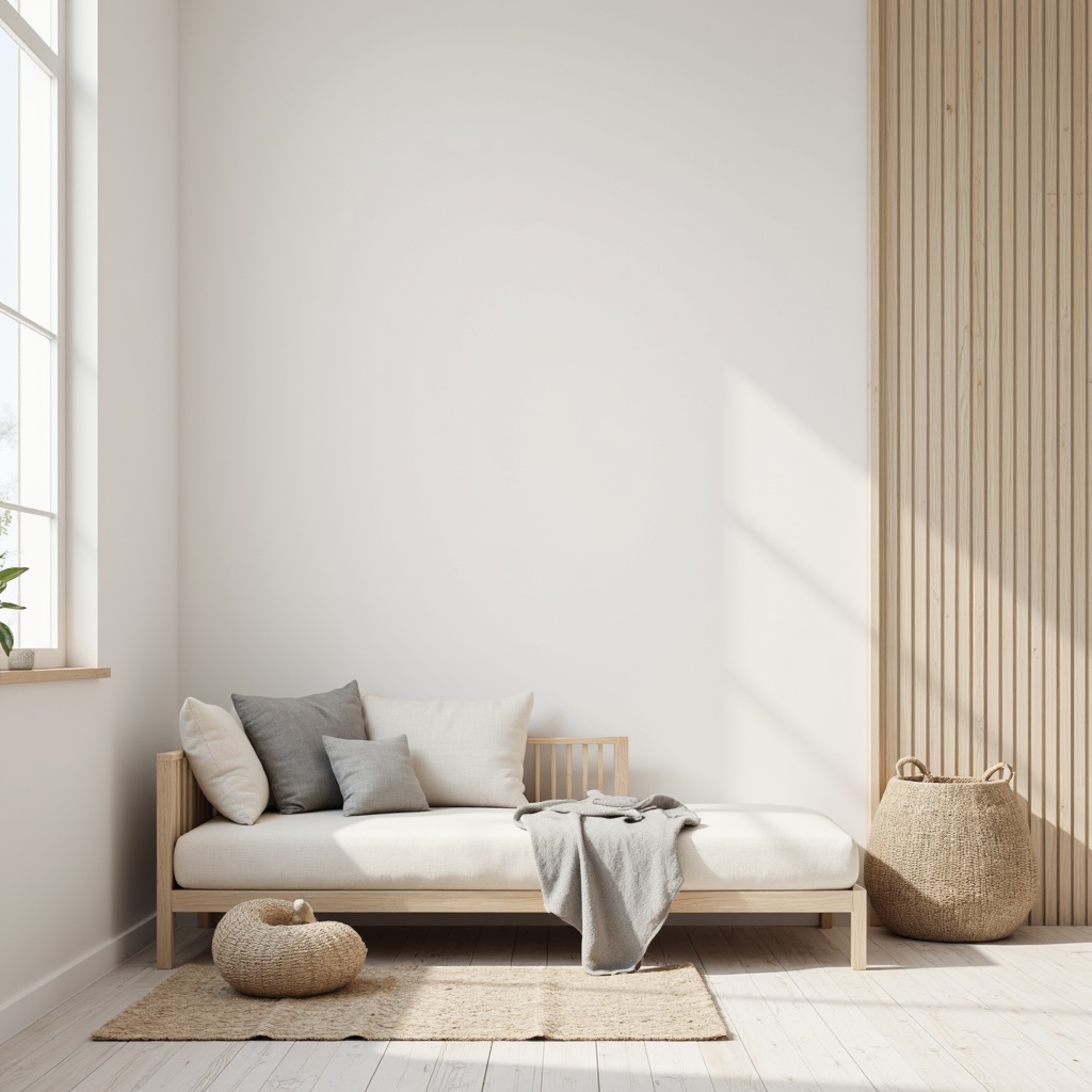 Prompt: Monochromatic color scheme, soft pastel hues, creamy whites, gentle grays, subtle beige tones, natural wood accents, matte finishes, clean lines, minimal ornamentation, Scandinavian-inspired aesthetic, calm atmosphere, soft diffused lighting, shallow depth of field, 1/1 composition, realistic textures, ambient occlusion.