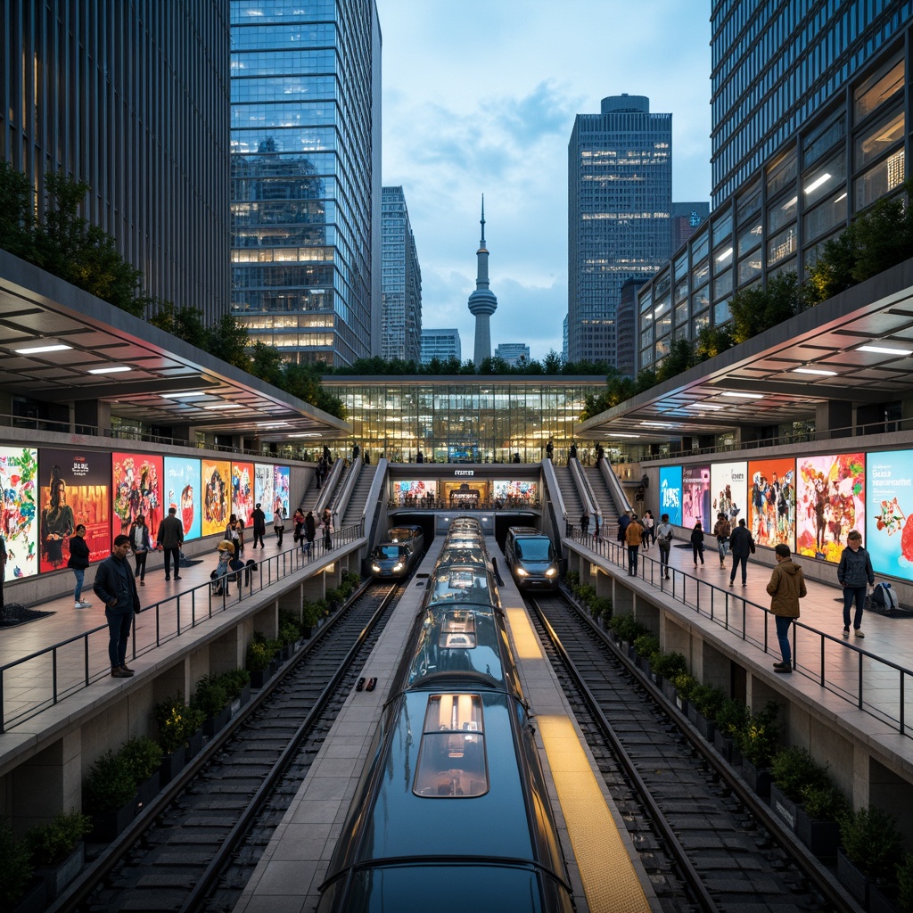 Metro Station Futurism Style Architecture Design Ideas