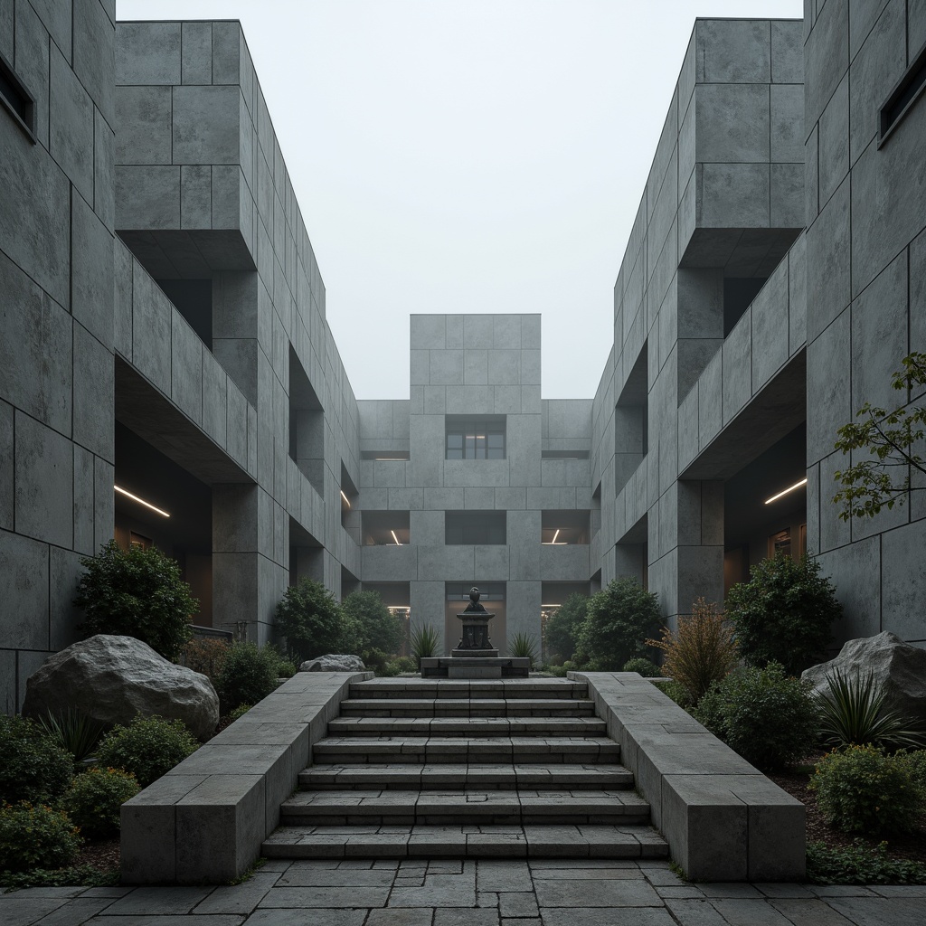 Brutalist Memorial Center Architecture Design Ideas