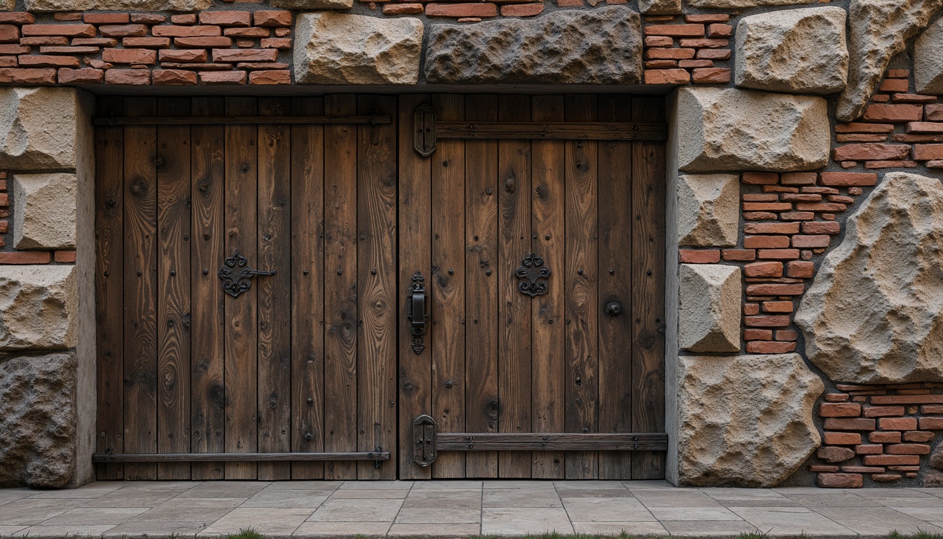 Prompt: Rustic stone walls, weathered wooden planks, rough-hewn concrete blocks, tactile brick facades, ornate metalwork, intricate stonework, natural rock formations, earthy tones, organic shapes, irregular patterns, distressed finishes, vintage aesthetics, industrial chic, urban landscapes, city skylines, dramatic lighting, high-contrast shadows, 1/1 composition, realistic renderings, ambient occlusion.