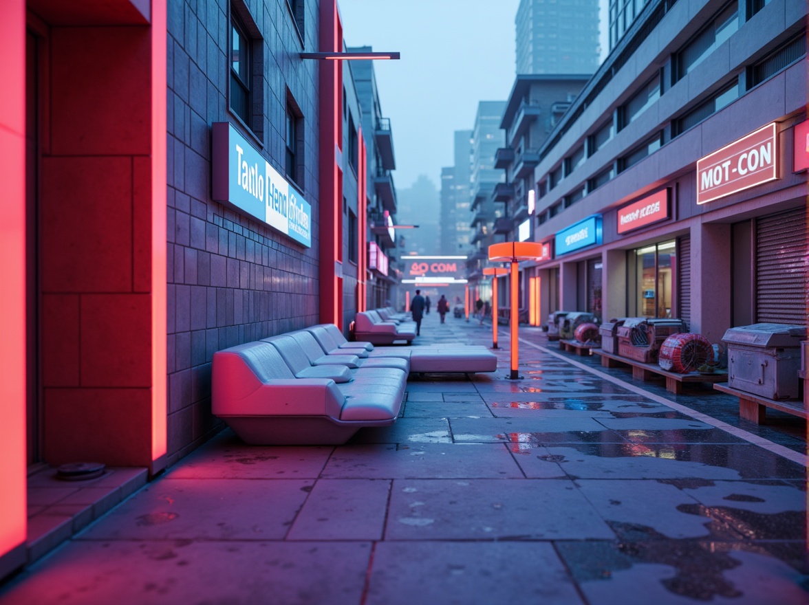 Prompt: Vibrant plastic textures, futuristic product design, bold color schemes, glossy finishes, smooth curves, ergonomic shapes, modernist architecture, urban cityscape, neon lights, misty atmosphere, shallow depth of field, 1/1 composition, realistic reflections, ambient occlusion.