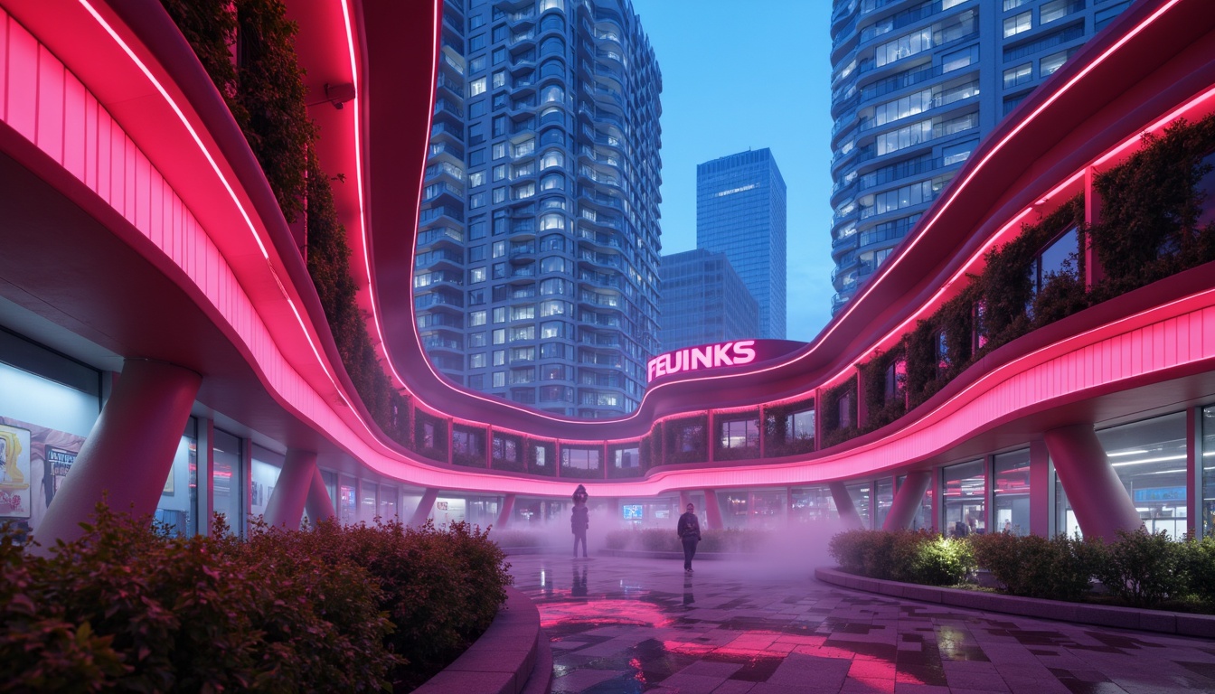 Prompt: Vibrant plastic textures, futuristic product design, bold color schemes, glossy finishes, smooth curves, ergonomic shapes, modernist architecture, urban cityscape, neon lights, misty atmosphere, shallow depth of field, 1/1 composition, realistic reflections, ambient occlusion.