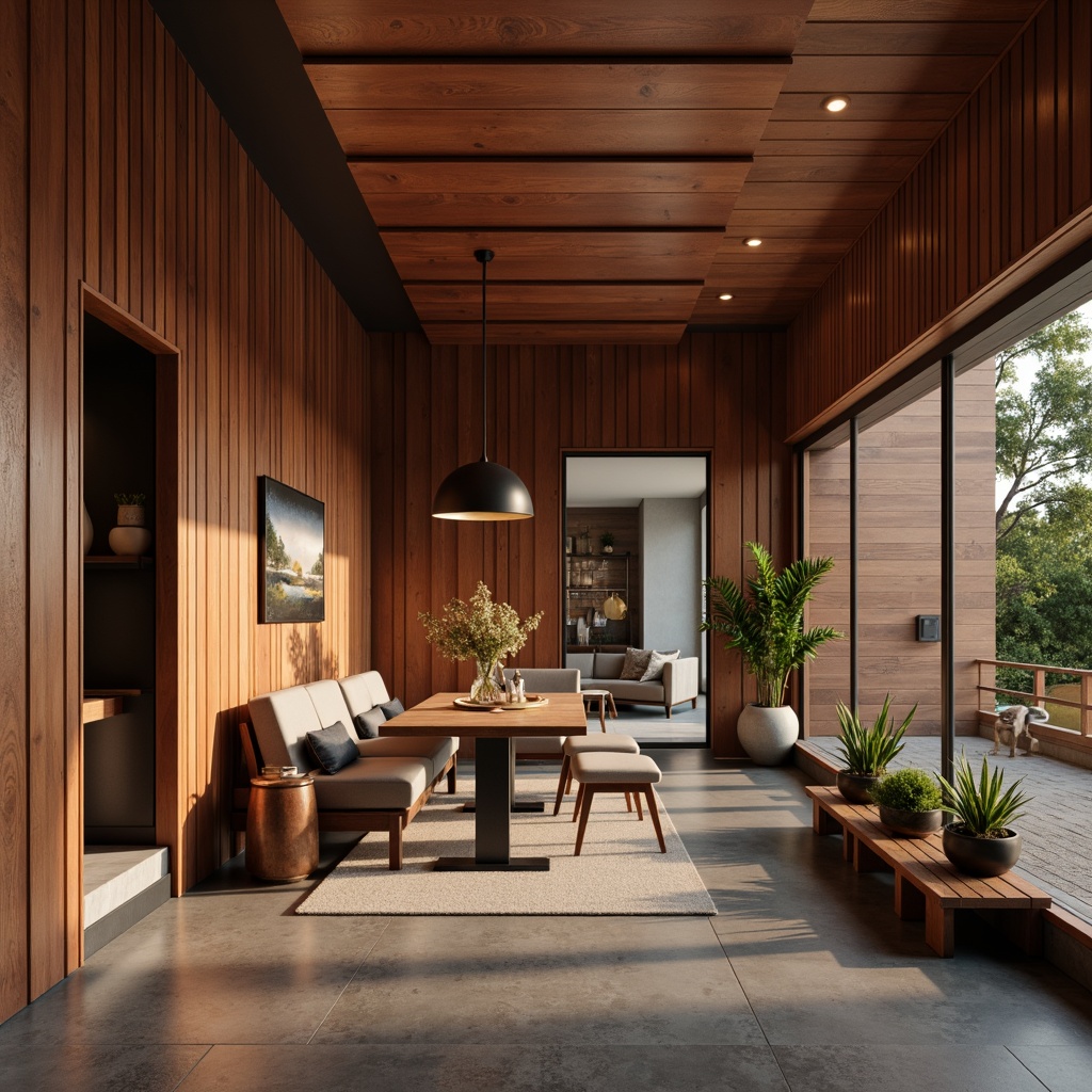 Prompt: Modern copper accents, industrial chic, metallic sheen, warm earthy tones, luxurious interior design, high-end finishes, sophisticated ambiance, sleek lines, minimalist decor, natural textures, subtle reflections, warm ambient lighting, shallow depth of field, 1/1 composition, realistic renderings, ambient occlusion.