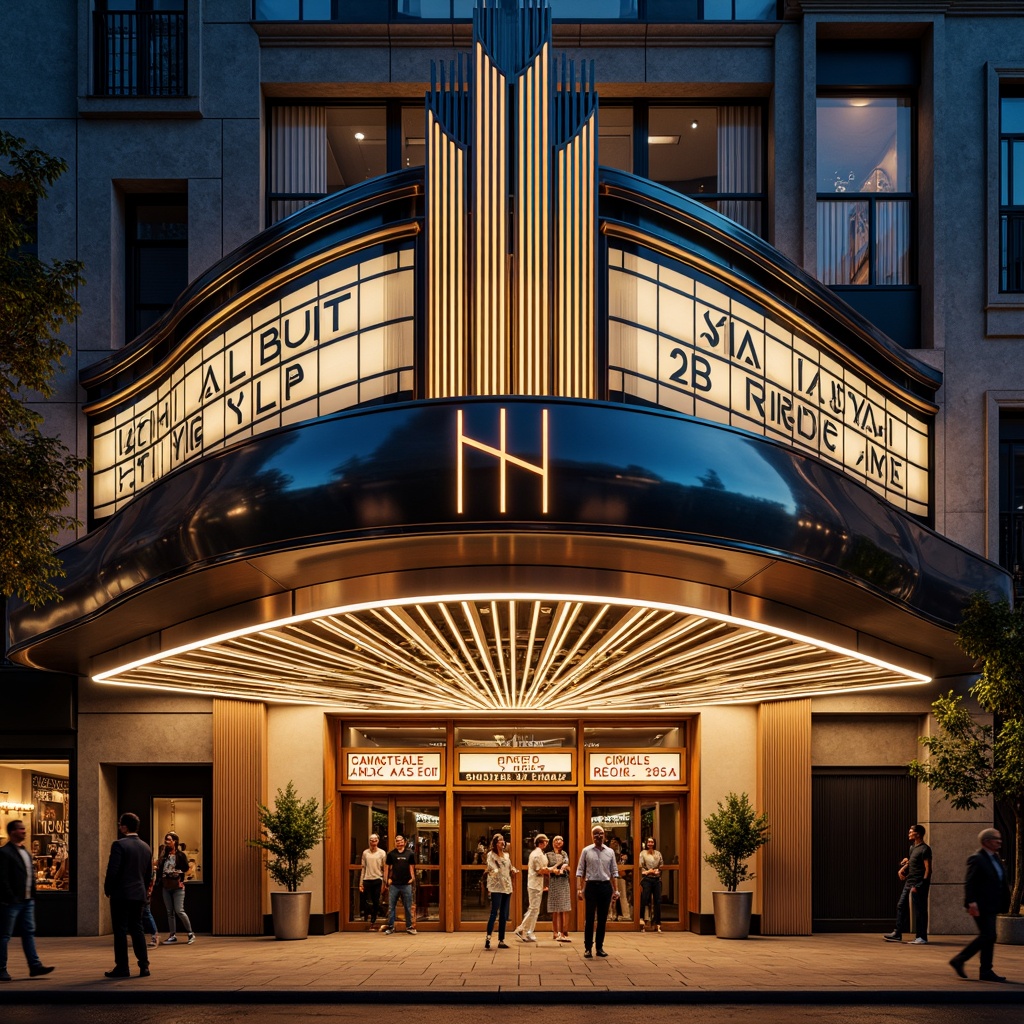 Theater Streamline Moderne Style Building Design Ideas