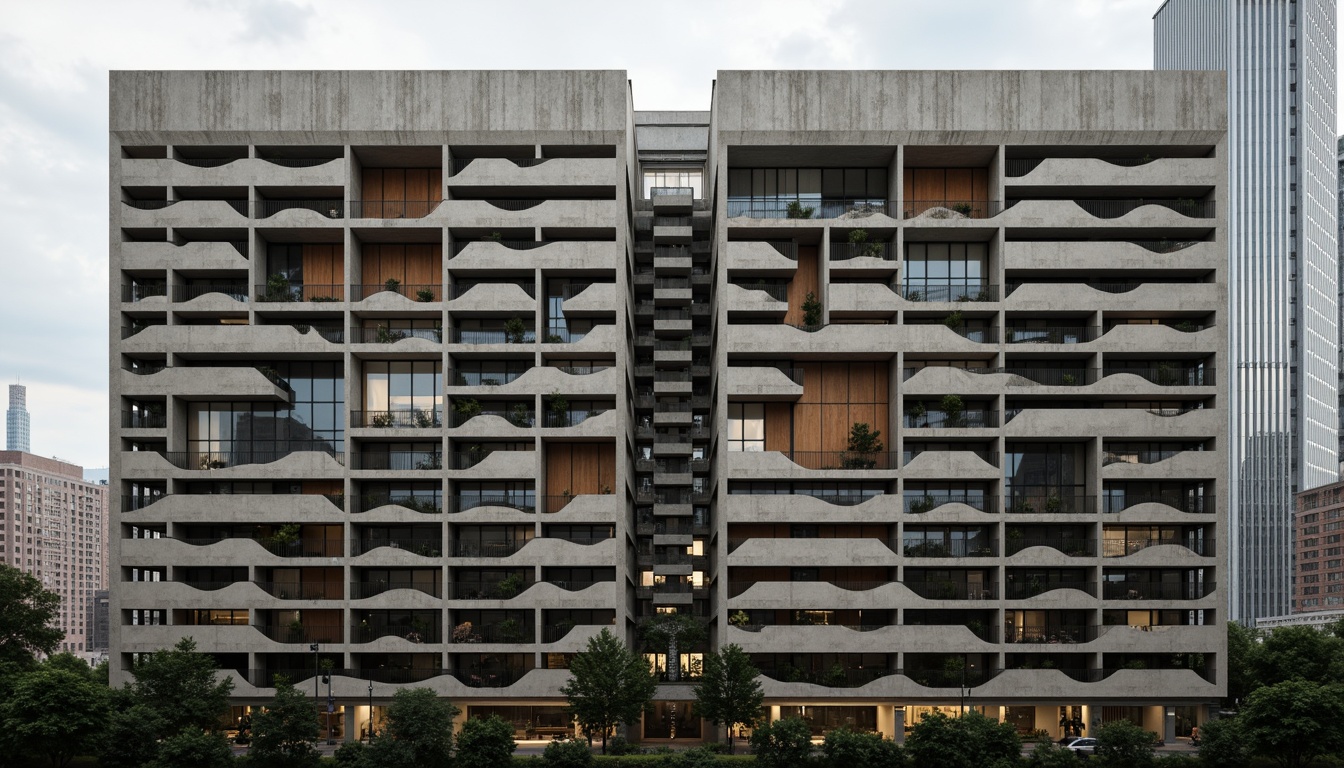 Prompt: Deconstructivist building facade, rough concrete texture, exposed steel beams, fragmented stone walls, distressed wood panels, corroded metal surfaces, abstract geometric patterns, irregular shapes, futuristic urban landscape, overcast sky, dramatic shadows, high-contrast lighting, 1/2 composition, dynamic camera angles, cinematic mood, ambient occlusion, realistic weathering effects.