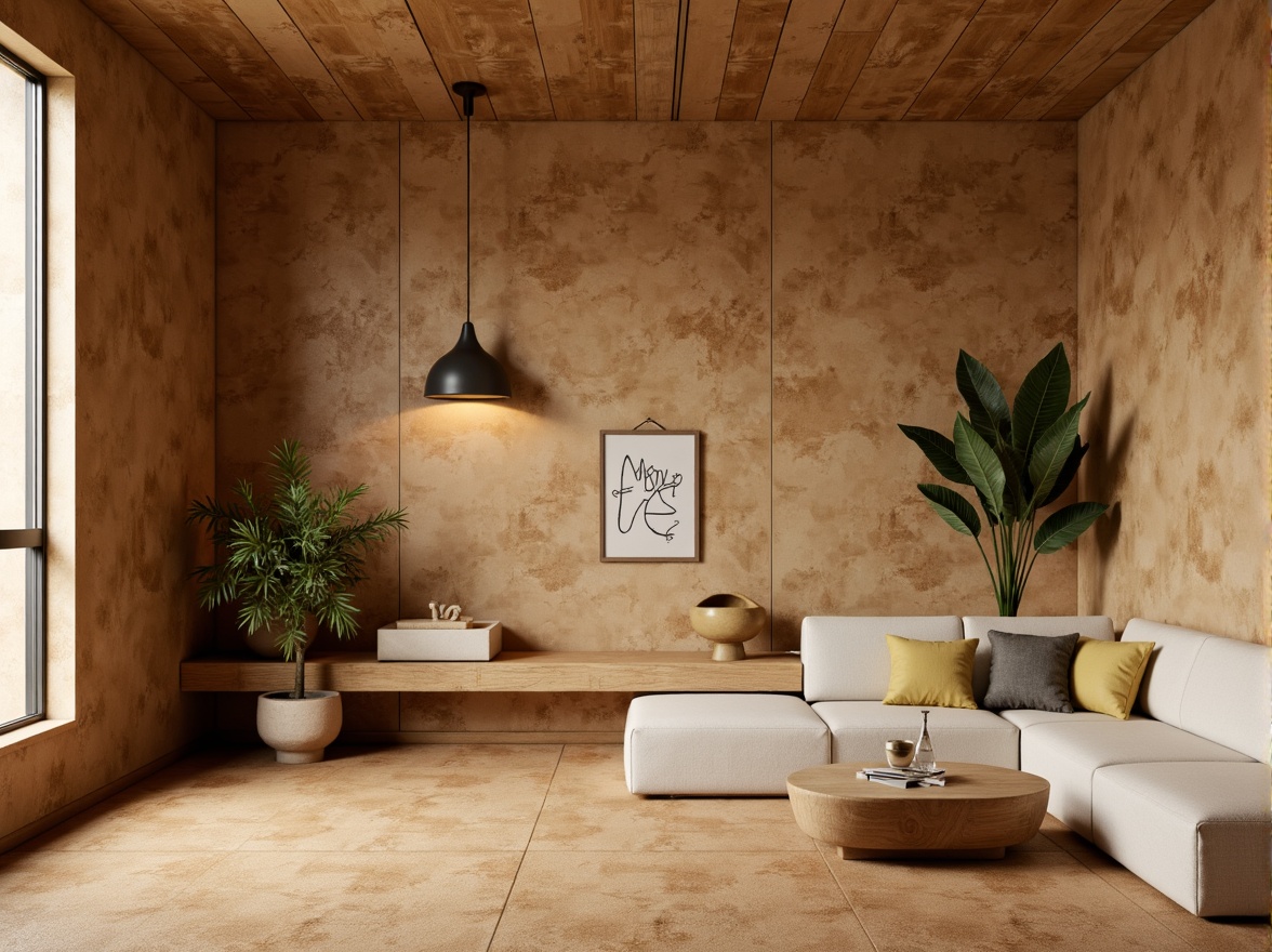 Prompt: Minimalist interior, cork flooring, natural texture, earthy tone, warm ambiance, soft lighting, simple furniture, clean lines, minimal ornamentation, organic feel, sustainable materials, eco-friendly design, calm atmosphere, cozy nook, wooden accents, subtle color palette, 1/1 composition, shallow depth of field, soft focus, realistic textures.