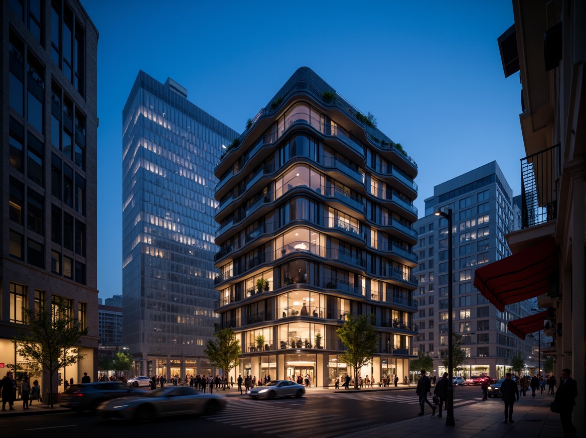 Prompt: Watching tower, modernist architecture, sleek metal facade, rectangular windows, cantilevered balconies, minimalist design, urban cityscape, bustling streets, vibrant nighttime lighting, dynamic shadows, atmospheric fog, shallow depth of field, 1/1 composition, low-angle shot, realistic textures, ambient occlusion.