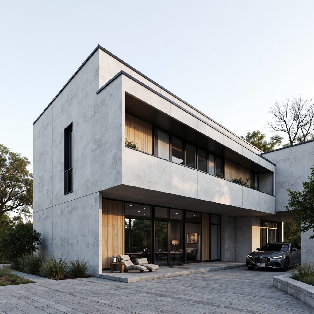 Prompt: Monochromatic facade, clean lines, simple shapes, neutral color palette, subtle texture variations, large glass windows, minimal ornamentation, industrial materials, concrete walls, steel frames, wooden accents, natural light, soft shadows, shallow depth of field, 1/1 composition, realistic rendering, ambient occlusion.Let me know if this meets your expectations!