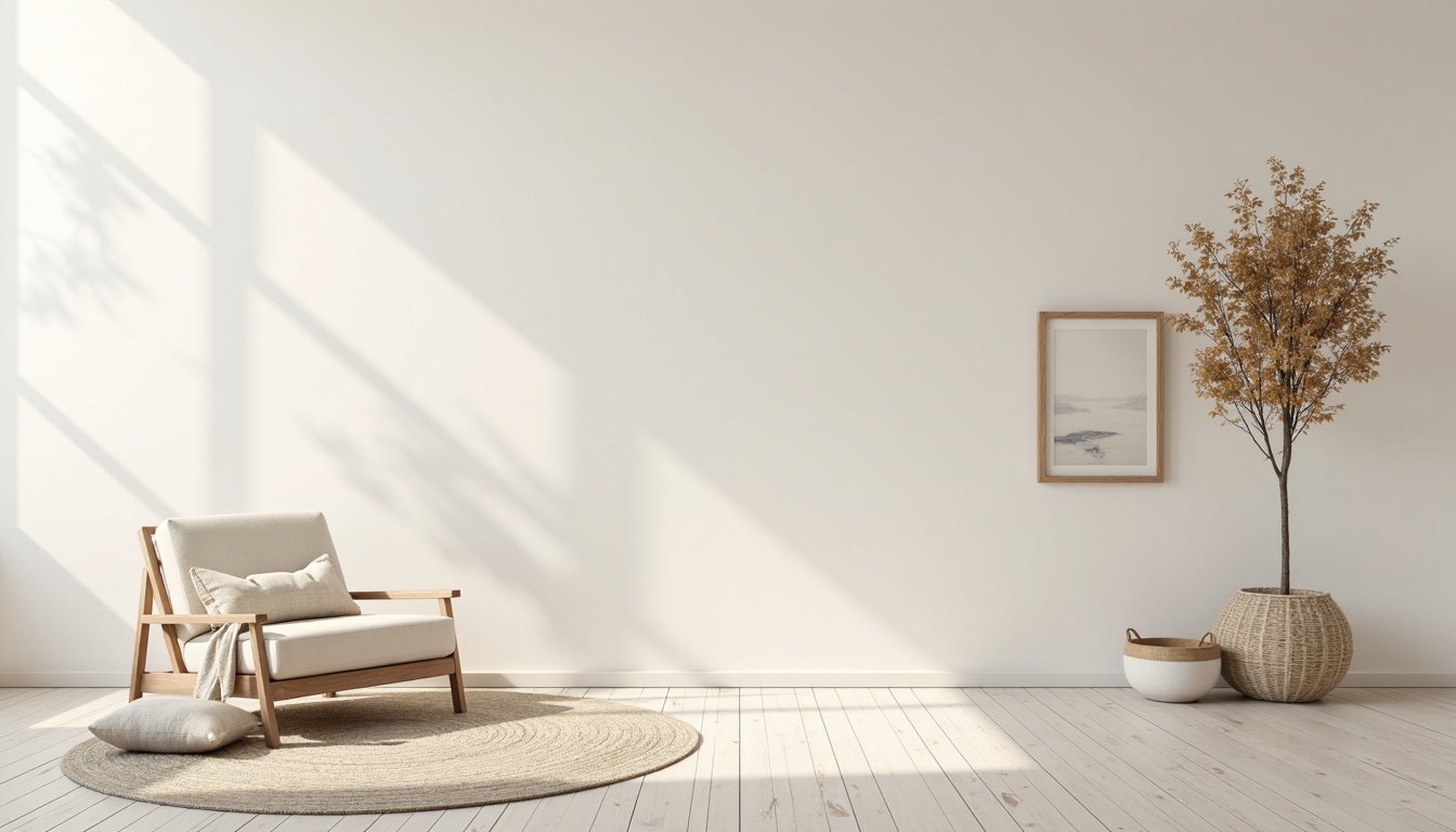 Prompt: Monochromatic color scheme, soft pastel hues, calming whites, creamy beiges, gentle grays, subtle texture, natural materials, simplicity emphasis, clean lines, minimal ornamentation, functional design, Scandinavian influence, cozy atmosphere, warm lighting, shallow depth of field, 1/1 composition, realistic render.