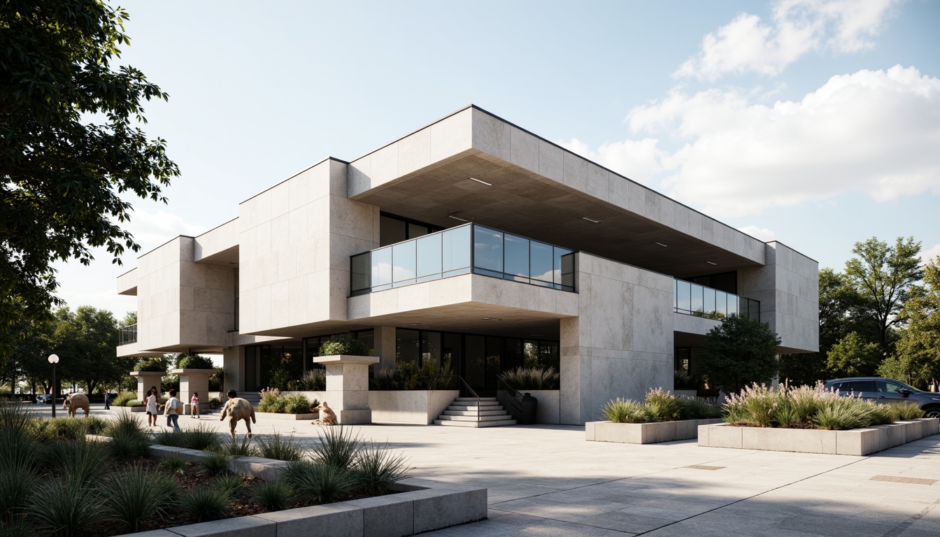 Prompt: Courthouse building, brutalist architecture, rectangular forms, clean lines, industrial materials, concrete walls, steel beams, minimalist design, functional spaces, asymmetrical facades, abstract sculptures, urban landscape, paved walkways, geometric planters, succulent gardens, modern streetlights, dramatic shadows, high-contrast lighting, 1/2 composition, low-angle shot, realistic textures, ambient occlusion.