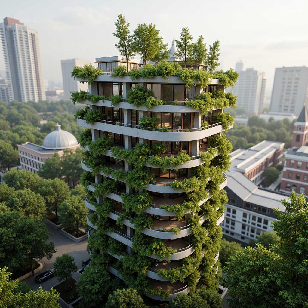 Prompt: Eco-friendly Watchtower, lush green roofs, living walls, recycled materials, energy-efficient systems, solar panels, wind turbines, rainwater harvesting, grey water reuse, green urban planning, natural ventilation, passive design strategies, minimalist interior design, reclaimed wood accents, organic textures, earthy color palette, soft natural lighting, shallow depth of field, 1/1 composition, atmospheric perspective, realistic foliage, ambient occlusion.