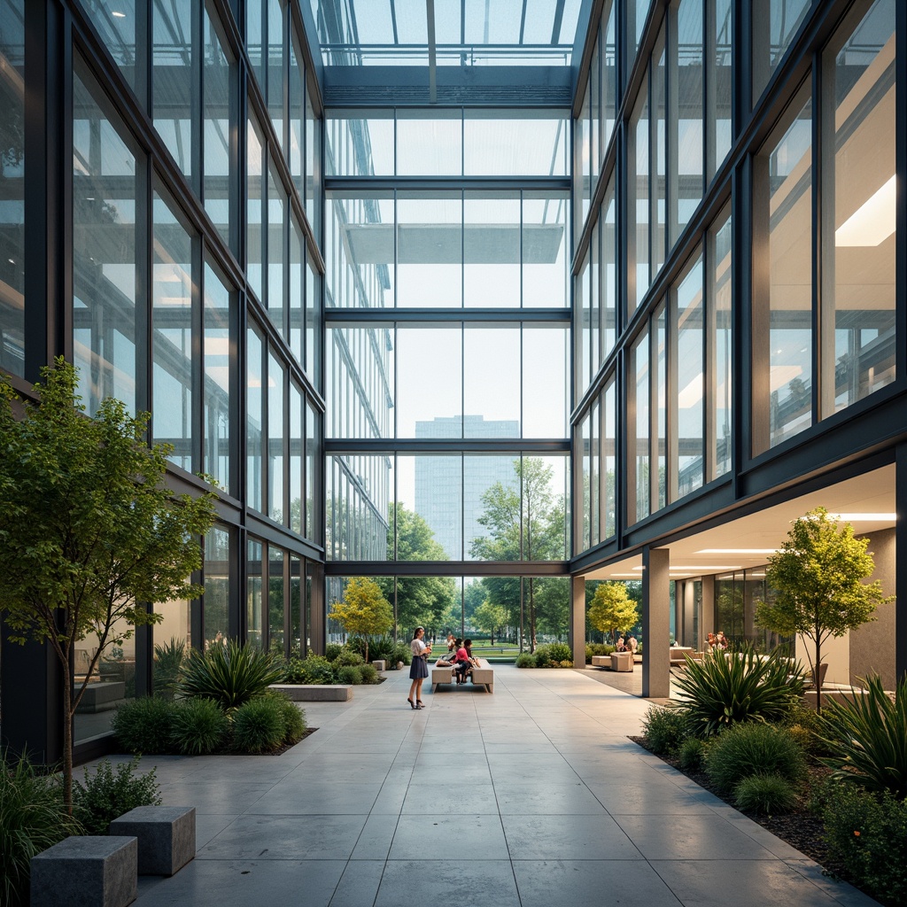 Prompt: \Ethereal office building, transparent glass fa\u00e7ade, subtle gradient effects, soft diffused light, modern minimalist interior, sleek metal frames, polished concrete floors, lush green indoor plants, natural stone accents, ambient warm lighting, 1/1 composition, shallow depth of field, realistic reflections, soft focus blur.\Let me know if you need any adjustments or if this meets your requirements!