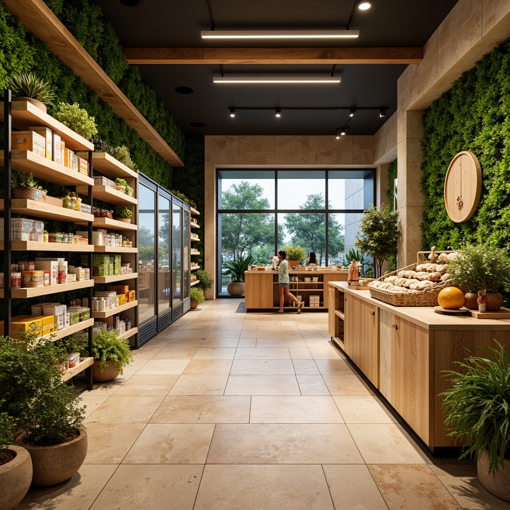 Grocery Store Fusion Architecture Style Design Ideas