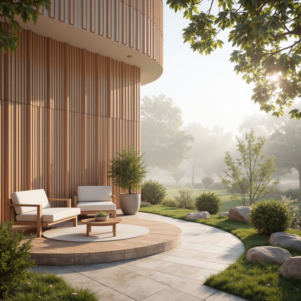 Prompt: Calming atmosphere, soothing color scheme, pastel hues, soft peach tones, creamy whites, gentle blues, muted greens, earthy browns, natural textures, wooden accents, stone walls, serene landscapes, misty mornings, warm sunlight, shallow depth of field, 1/1 composition, realistic rendering, ambient occlusion.