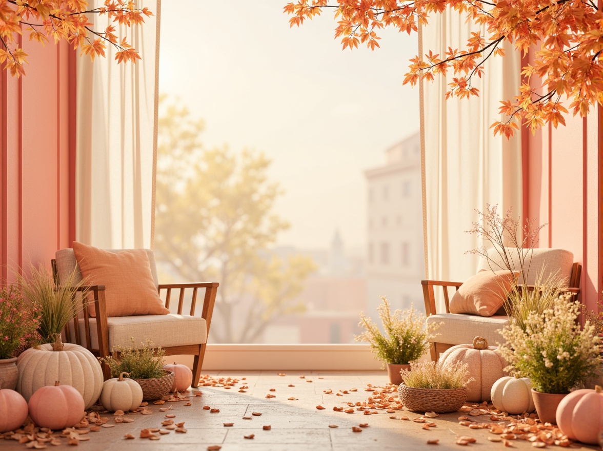 Prompt: Vibrant apricot hues, warm golden tones, soft peach undertones, rich coral shades, delicate blush accents, creamy ivory backgrounds, natural linen textures, organic earthy elements, rustic wooden accents, whimsical floral patterns, subtle gradient effects, sunny afternoon lighting, shallow depth of field, 2/3 composition, panoramic view, realistic renderings, ambient occlusion.