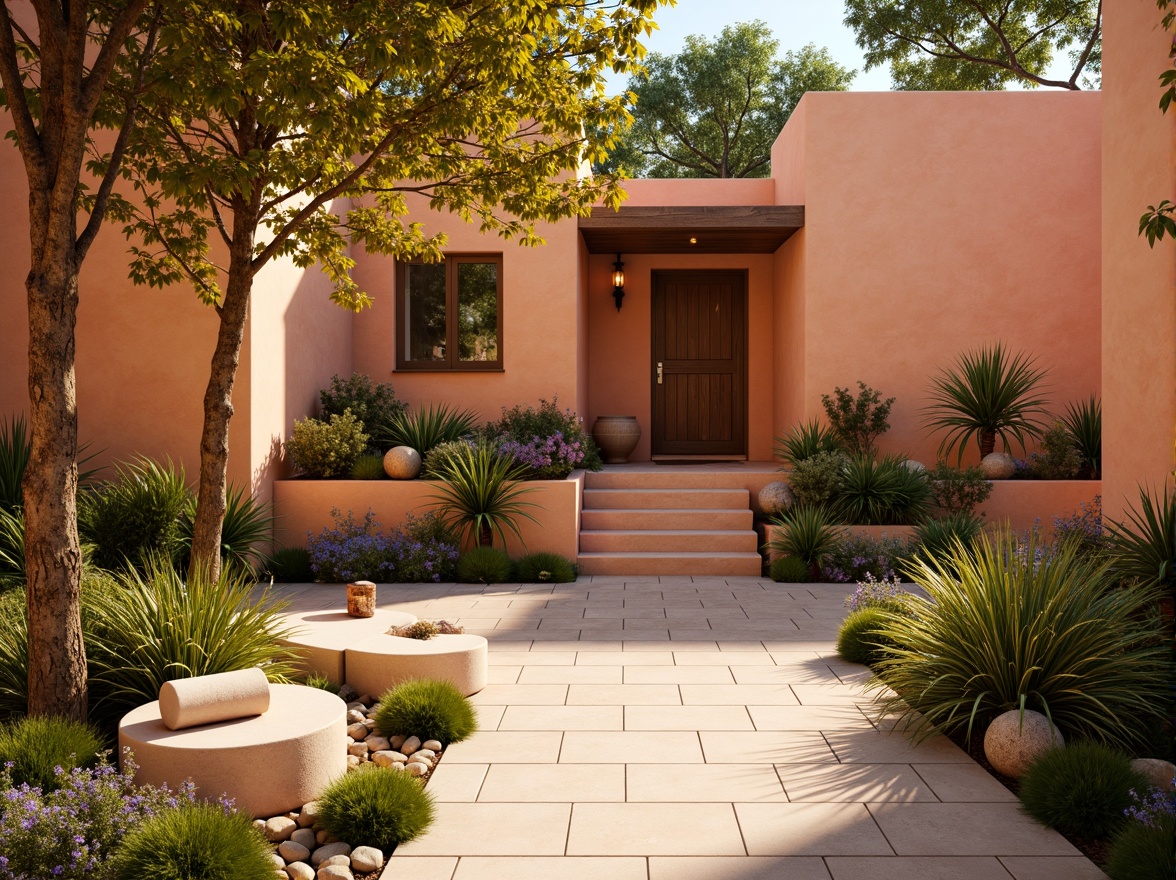 Prompt: Vibrant apricot hues, warm golden tones, soft peach undertones, earthy terracotta accents, creamy whites, rich brown textures, lush green foliage, natural wood elements, rustic stone walls, sunny afternoon lighting, shallow depth of field, 1/2 composition, realistic renderings, ambient occlusion.