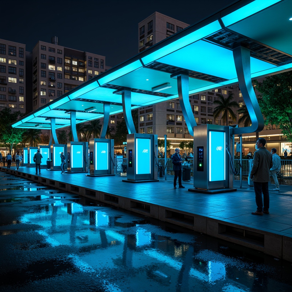 High-tech Style Charging Station Architecture Design Ideas