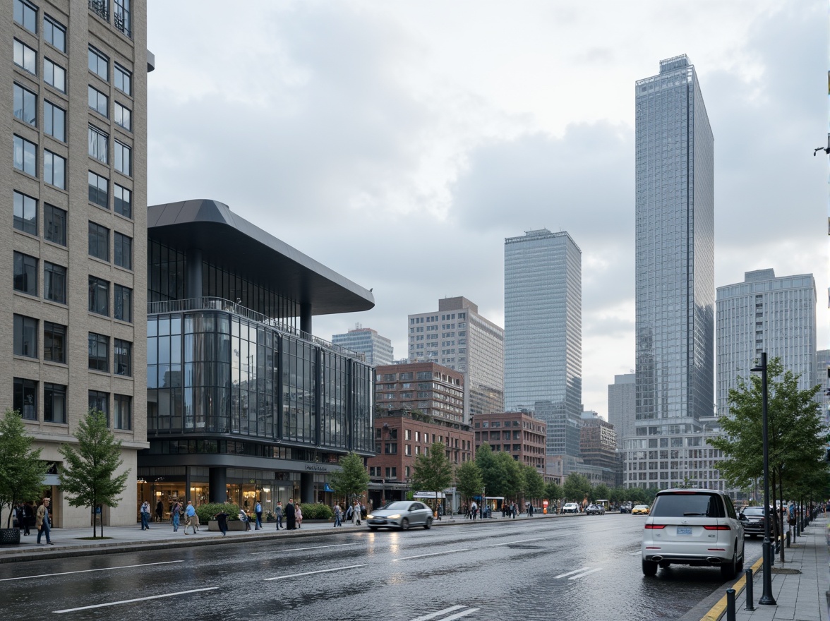 Prompt: Modern fibreglass structure, sleek curved lines, shiny reflective surfaces, lightweight durable materials, industrial design aesthetic, urban cityscape backdrop, cloudy grey sky, soft diffused lighting, shallow depth of field, 1/2 composition, realistic textures, ambient occlusion, futuristic vibe, innovative architecture solutions.