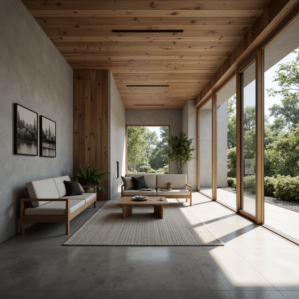 Prompt: Minimalist architecture, clean lines, monochromatic color scheme, natural materials, reclaimed wood, polished concrete floors, industrial metal accents, minimalist furniture, simple decor, abundance of natural light, floor-to-ceiling windows, sliding glass doors, outdoor connections, serene atmosphere, subtle textures, ambient lighting, soft shadows, 1/1 composition, realistic reflections, atmospheric perspective.