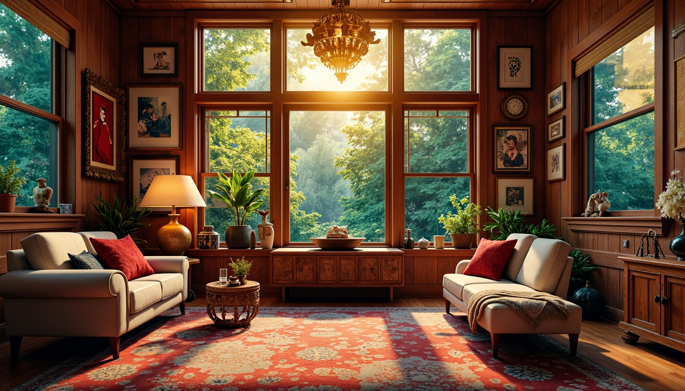 Prompt: Vibrant artistic studio, eclectic color scheme, bold brushstrokes, abstract expressionism, rich textures, layered meanings, emotional resonance, soothing ambiance, warm golden lighting, atmospheric perspective, subtle depth cues, 2.5D composition, stylized realism, intricate patterns, ornate details, luxurious materials, tactile experiences.