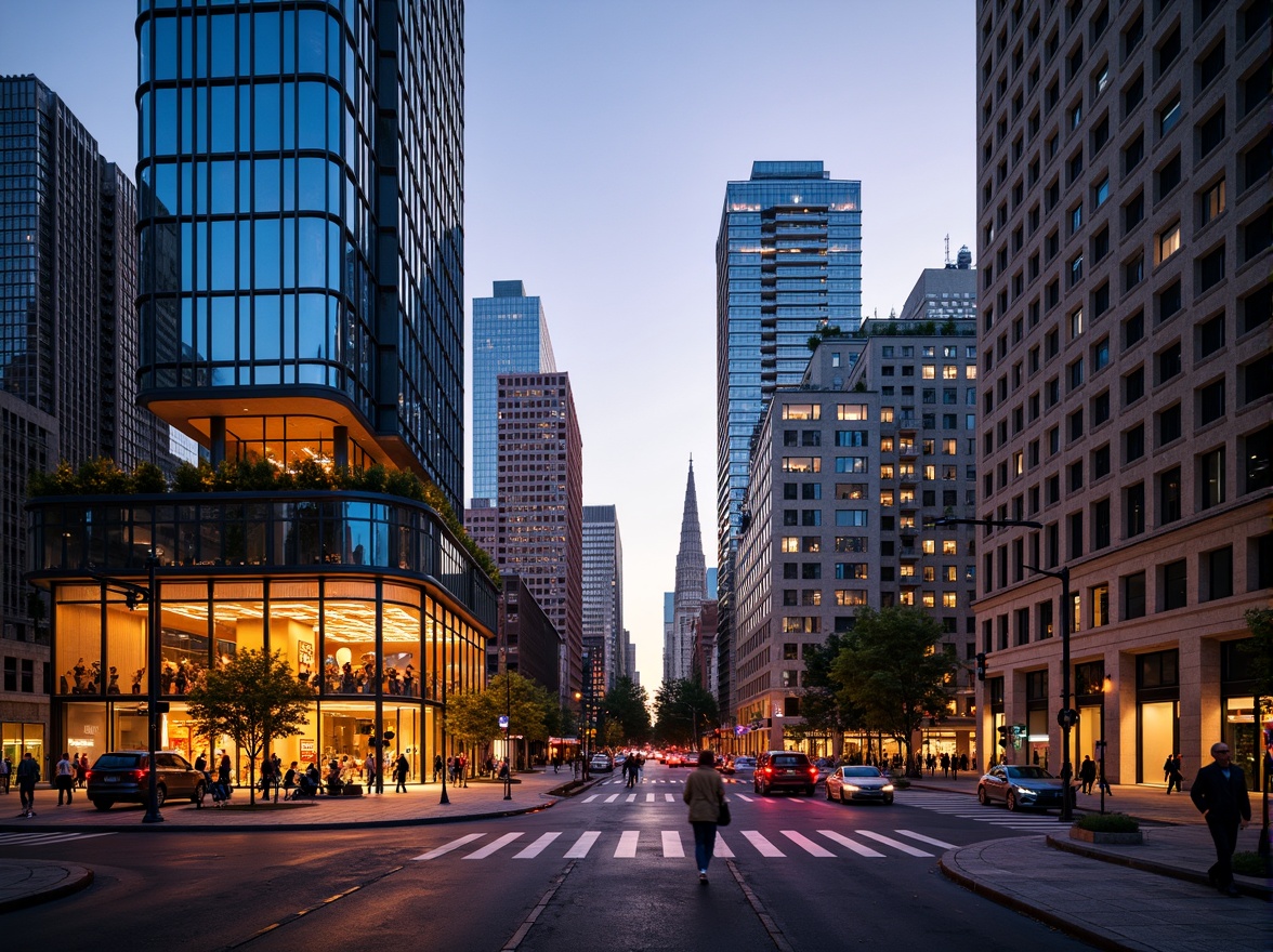 Prompt: Vibrant cityscape, modern skyscrapers, bold color accents, contrasting hues, harmonious palette, sleek metal facades, glass towers, urban jungle, bustling streets, pedestrian pathways, dynamic lighting effects, warm golden hour, low-angle shots, cinematic composition, realistic reflections, ambient occlusion.