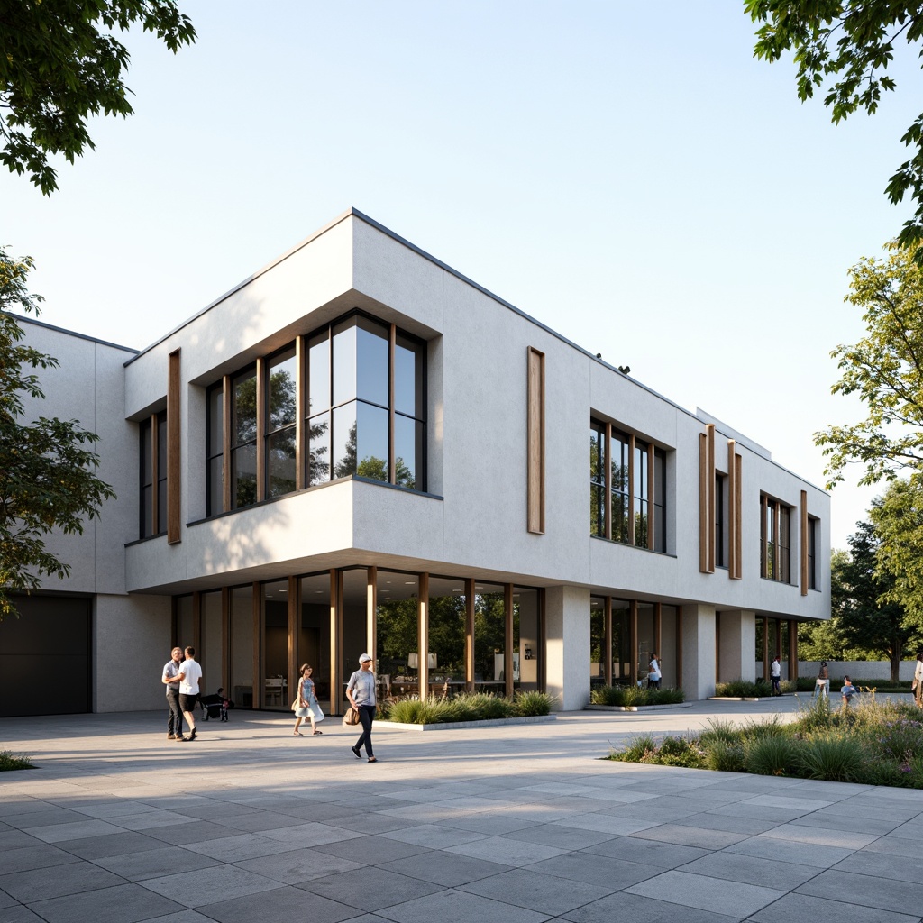 Prompt: Simple university building, clean lines, minimal ornamentation, neutral color palette, glass facade, steel frames, wooden accents, modern signage, open plaza, pedestrian walkways, natural stone flooring, subtle texture variations, soft diffused lighting, shallow depth of field, 1/1 composition, realistic render, ambient occlusion.Please let me know if this meets your requirements!