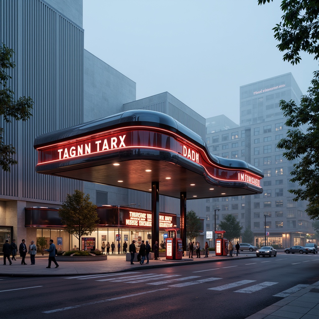 Prompt: Retro-futuristic gas station, neon-lit signage, sleek metallic facade, curved lines, dynamic shapes, vibrant colors, urban landscape, bustling streets, morning fog, soft warm lighting, shallow depth of field, 1/1 composition, panoramic view, realistic textures, ambient occlusion, industrial materials, steel beams, concrete walls, glass canopies, modernist architecture, minimalist design, sustainable energy solutions, solar panels, wind turbines, water conservation systems, green roofs, eco-friendly materials, innovative cooling technologies.