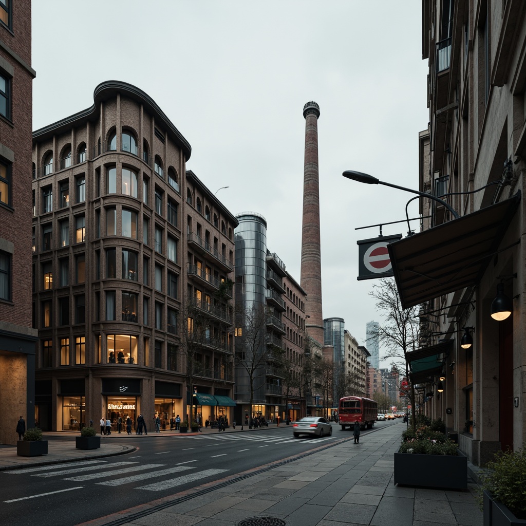 Prompt: Industrial landscape, sprawling energy plant, classicism style buildings, grandiose columns, ornate facades, symmetrical architecture, vintage machinery, steam pipes, rusty metal textures, worn concrete surfaces, overcast sky, warm ambient lighting, dramatic shadows, 1/2 composition, low-angle shot, realistic renderings, subtle atmospheric effects.