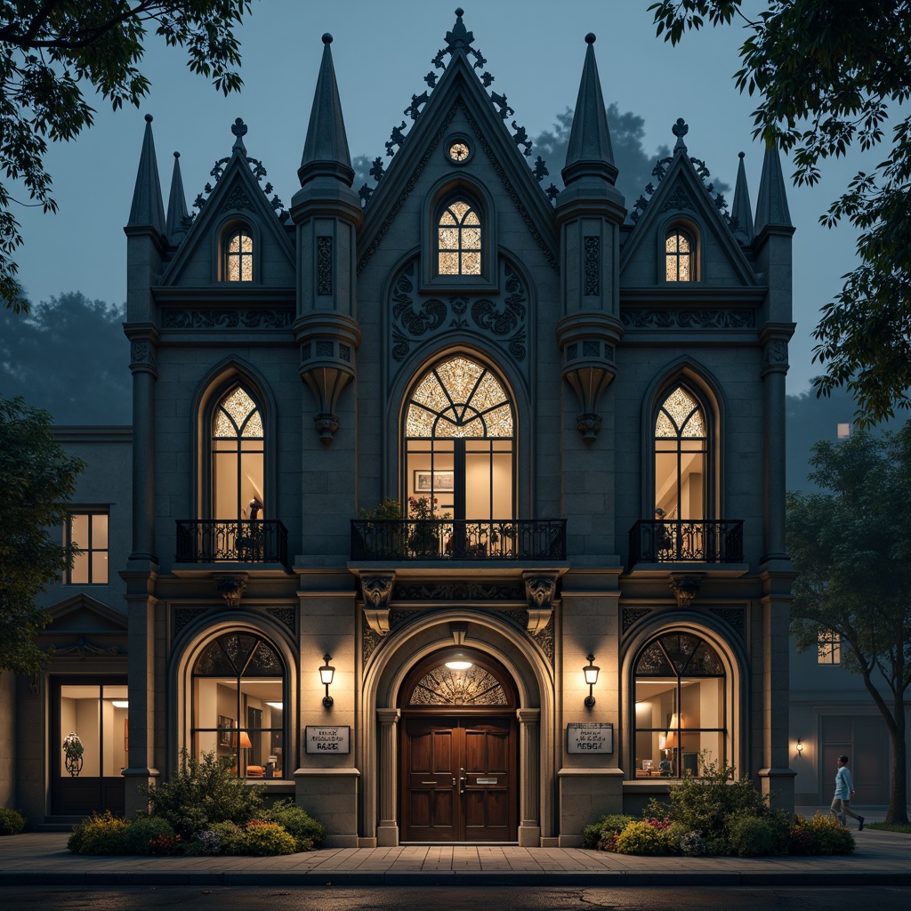 Prompt: Intricate gas station, ornate detailing, gothic style architecture, pointed arches, ribbed vaults, flying buttresses, stained glass windows, grand entrance doors, intricate stone carvings, mysterious lanterns, eerie nighttime ambiance, misty fog effect, dramatic spotlighting, 3/4 composition, symmetrical framing, low-angle shot, realistic textures, ambient occlusion.Let me know if this meets your expectations!