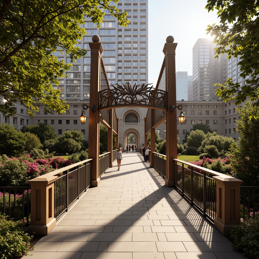 Pedestrian Bridge Art Nouveau Style Architecture Design Ideas