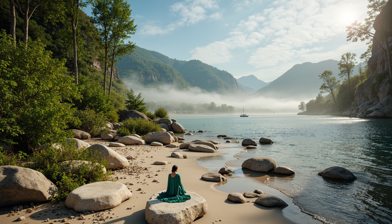 Prompt: Earthy tones, mossy greens, sky blues, sandy neutrals, driftwood grays, blooming floral hues, iridescent butterfly wings, shimmering peacock feathers, rustic tree barks, soft morning fog, warm sunny light, gentle water ripples, 1/1 composition, intimate focus, delicate textures, subtle color gradations.