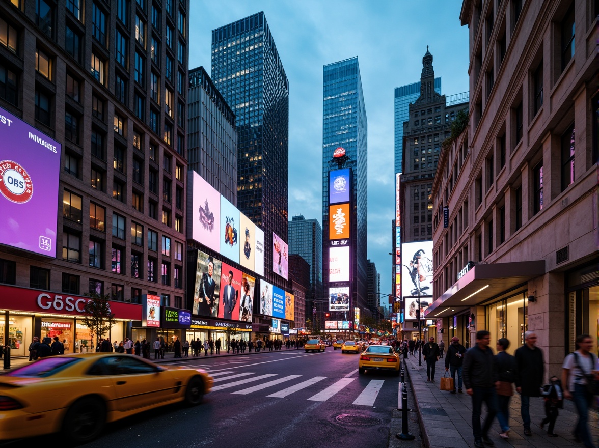 Prompt: Vibrant cityscape, bustling streets, modern skyscrapers, neon lights, giant billboards, contrasting architectural styles, ornate details, dynamic reflections, shallow depth of field, 1/2 composition, low-angle shot, dramatic lighting, warm color tones, rich textures, atmospheric haze.