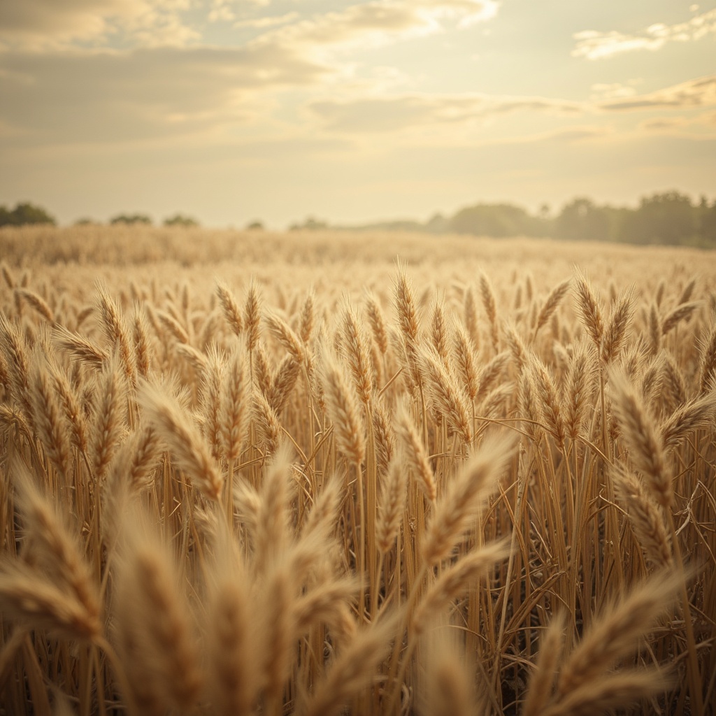 Prompt: Earthy wheat tones, soft golden hues, warm beige undertones, rustic texture, natural fiber-inspired patterns, organic forms, subtle gradient effects, creamy whites, muted sage greens, dusty blue undertones, vintage rural atmosphere, nostalgic feel, sun-kissed fields, warm lighting, shallow depth of field, 1/2 composition, realistic textures, ambient occlusion.